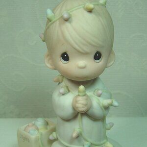 Precious Moments figurine-"May Your Christmas be Delightful"--1985